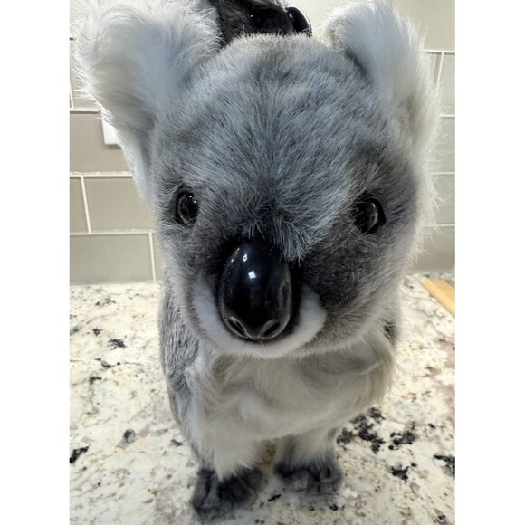 VTG 2004 Realistic HANSA  Koala Plush Toy With Baby Nos Safari Nursery Gift Tag - Picture 2 of 16